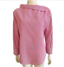 Autumn Women's Striped Sexy Oblique Strapless Loose Long-sleeved Collar Hedging Bat Sleeve Plus Size Blouse Shirts Tops S-2XL