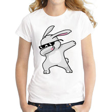 Dabbing Unicorn t-shirt Women T Shirt Short Sleeve t-shirts O-Neck Tops Fashion Panda/Pug Cat Cartoon Printed Hip Hop Tee Shirts