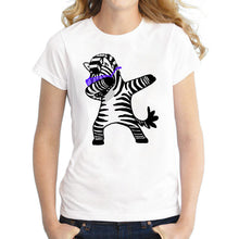 Dabbing Unicorn t-shirt Women T Shirt Short Sleeve t-shirts O-Neck Tops Fashion Panda/Pug Cat Cartoon Printed Hip Hop Tee Shirts
