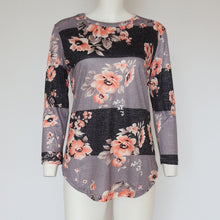 Fashion Casual Long Sleeve Printed Floral Flower T Shirt Women Top Tees Summer Autumn 2017 T-Shirt Femme Ladies Tshirt Clothes